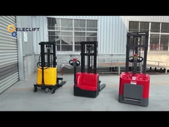690 มม ความกว้างของฟอร์ค รถบรรทุกพาเล็ตไฟฟ้า Stacker