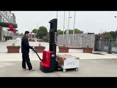 2.2Kw 3Tons พาเล็ตสเต็กเกอร์ไฟฟ้าเต็ม 210Ah โรงเก็บของสเต็กเกอร์ฟอร์คลิฟท์